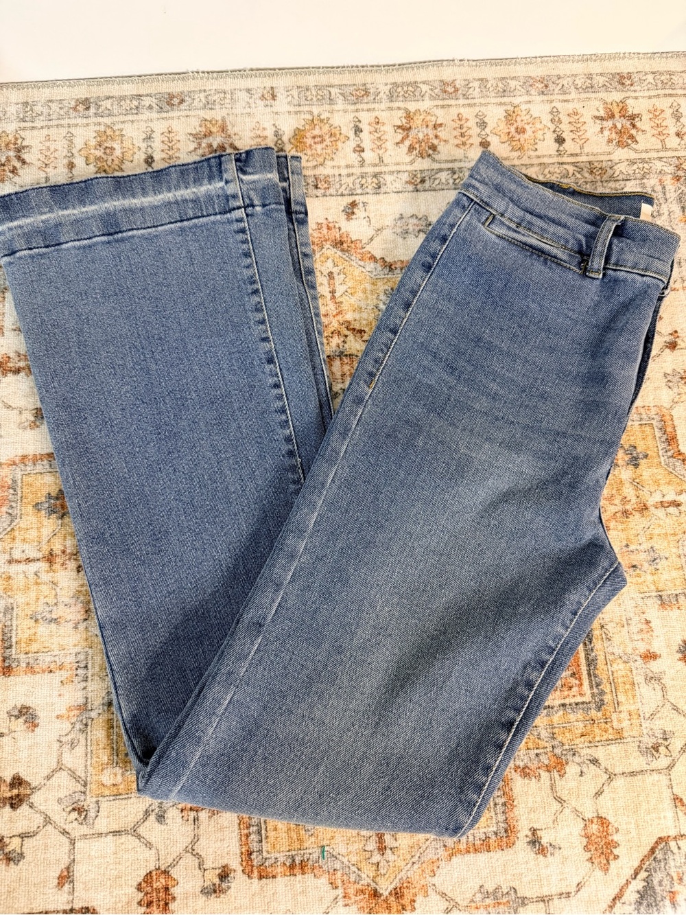 Kensie Jeans Vintage Blue High Rise Flare Jeans